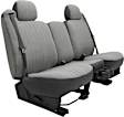 K344-03-1TGY Third Row Seat Cover, Gray, Made of Tweed, Solid Design, 50/50 Split Backrest And Cushion Duramax Tweed Series