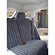 K369-02-0LSV Second Row Seat Cover, Silver, Made of Velour, Solid Design, 40/60 Split Backrest And Cushion Scottsdale Series