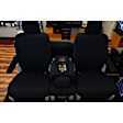 K369-03-0LBK Second Row Seat Cover, Black, Made of Velour, Solid Design, 40/60 Split Backrest And Cushion Scottsdale Series