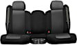 K369-03-0UCB Second Row Seat Cover, Charcoal Insert With Black Sides, Made of Neoprene, Solid Design, 40/60 Split Backrest And Cushion Genuine Neoprene Series
