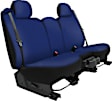 2012 Ram 1500 - Second Row Seat Cover, Crew Cab Pickup, Has 3 Headrests, 1 Armrest, Indent In Cushion, Royal Blue, Made of Neoprene, Solid Design, 40/60 Split Backrest And Cushion