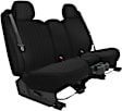 K370-05-0TBK Second Row Seat Cover, Black, Made of Tweed, Solid Design, 40/60 Split Backrest And Cushion Duramax Tweed Series