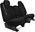 K375-09-0TBK Second Row Seat Cover, Black, Made of Tweed, Solid Design, 60/40 Split Backrest, Solid Cushion Bench Duramax Tweed Series
