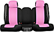 K375-09-0ZPB Second Row Seat Cover, Pink Insert With Black Sides, Made of Neosupreme, Solid Design, 60/40 Split Backrest, Solid Cushion Bench Neosupreme Series