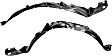 Front, Driver and Passenger Side, Fender Liner