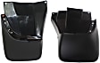 Rear, Driver and Passenger Side Mud Flaps, Black, Plastic