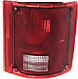 Driver and Passenger Side Halogen Tail Lights, without Bulbs, without Chrome Trim