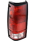 Driver and Passenger Side Halogen Tail Light, Without bulb(s), OE Replacement