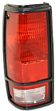 Driver and Passenger Side Halogen Tail Light, Without bulb(s), OE Replacement