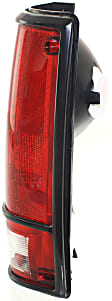 Driver and Passenger Side Halogen Tail Light, Without bulb(s), OE Replacement