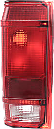 Driver and Passenger Side Halogen Tail Light, Without bulb(s), OE Replacement