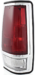 Driver and Passenger Side Halogen Tail Light, Without bulb(s), OE Replacement
