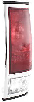 Driver and Passenger Side Halogen Tail Light, Without bulb(s), OE Replacement