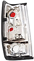 Driver and Passenger Side Halogen Tail Light, Without bulb(s), OE Replacement