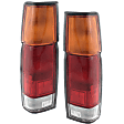 Driver and Passenger Side Halogen Tail Light, With bulb(s), OE Replacement