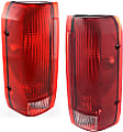 1995 Ford F-150 Special - Driver and Passenger Side Halogen Tail Light, Without bulb(s), Fleetside/Styleside, OE Replacement