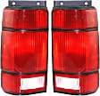 Driver and Passenger Side Halogen Tail Light, Without bulb(s), OE Replacement