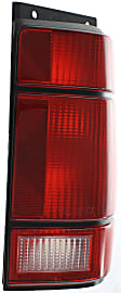 Driver and Passenger Side Halogen Tail Light, Without bulb(s), OE Replacement