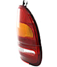 Driver and Passenger Side Halogen Tail Light, Without bulb(s), OE Replacement