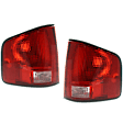 Driver and Passenger Side Halogen Tail Light, Without bulb(s), OE Replacement