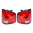 Driver and Passenger Side Halogen Tail Light, Without bulb(s), OE Replacement, CAPA Certified