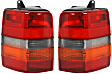 Driver and Passenger Side Halogen Tail Light, Without bulb(s), OE Replacement