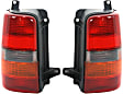 Driver and Passenger Side Halogen Tail Light, Without bulb(s), OE Replacement