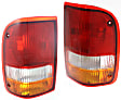 Driver and Passenger Side Halogen Tail Light, Without bulb(s), OE Replacement