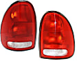 Driver and Passenger Side Halogen Tail Light, Without bulb(s), OE Replacement