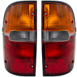 Driver and Passenger Side Halogen Tail Light, With bulb(s), OE Replacement