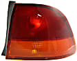 Driver and Passenger Side, Outer Halogen Tail Light, Without bulb(s), OE Replacement