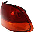 Driver and Passenger Side, Outer Halogen Tail Light, Without bulb(s), OE Replacement