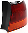 Driver and Passenger Side, Outer Halogen Tail Light, Without bulb(s), OE Replacement