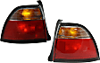 Driver and Passenger Side, Outer Halogen Tail Light, Without bulb(s), OE Replacement