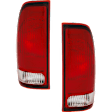 2002 Ford F-350 Super Duty - Driver and Passenger Side Halogen Tail Light, Without bulb(s), OE Replacement