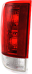 Driver and Passenger Side Halogen Tail Light, Without bulb(s), OE Replacement