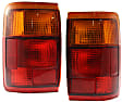 Driver and Passenger Side Halogen Tail Light, With bulb(s), OE Replacement