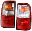 Driver and Passenger Side Halogen Tail Light, Without bulb(s), OE Replacement