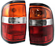 Driver and Passenger Side Halogen Tail Light, With bulb(s), OE Replacement