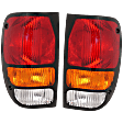 Driver and Passenger Side Halogen Tail Light, Without bulb(s), OE Replacement