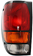 Driver and Passenger Side Halogen Tail Light, Without bulb(s), OE Replacement