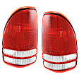 Driver and Passenger Side Halogen Tail Light, Without bulb(s), OE Replacement