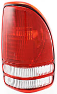 Driver and Passenger Side Halogen Tail Light, Without bulb(s), OE Replacement