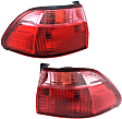 Driver and Passenger Side, Outer Halogen Tail Light, With bulb(s), OE Replacement