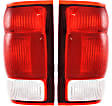 Driver and Passenger Side Halogen Tail Light, Without bulb(s), OE Replacement