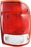 Driver and Passenger Side Halogen Tail Light, Without bulb(s), OE Replacement