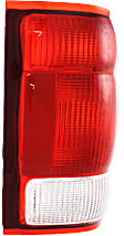 Driver and Passenger Side Halogen Tail Light, Without bulb(s), OE Replacement