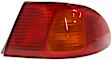Driver and Passenger Side, Outer Tail Lights, with Bulbs, Halogen, Mounted on Quarter Panel