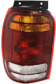 Driver and Passenger Side Halogen Tail Light, Without bulb(s), OE Replacement