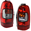 Driver and Passenger Side Halogen Tail Light, With bulb(s), OE Replacement